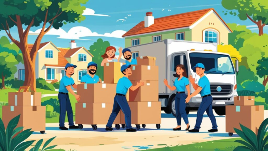 Ankit India Packers and Movers transport trucks near warehouse